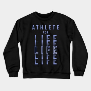 ATHLETE FOR LIFE | Minimal Text Aesthetic Streetwear Unisex Design for Fitness/Athletes | Shirt, Hoodie, Coffee Mug, Mug, Apparel, Sticker, Gift, Pins, Totes, Magnets, Pillows Crewneck Sweatshirt